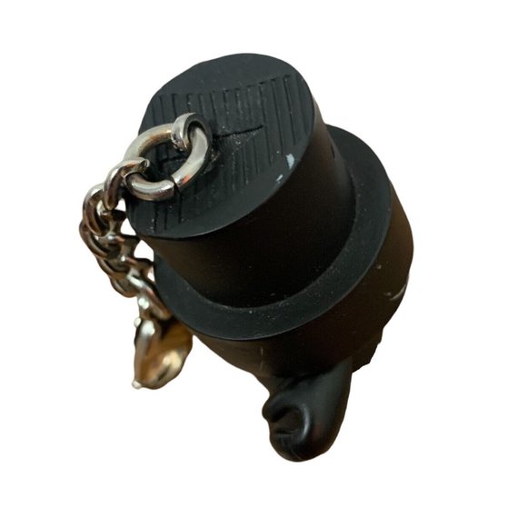 Black Fatcap Keychain Key Chain Kidrobot For Tote Bag TADO FATCAPS Replacement - Picture 5 of 7